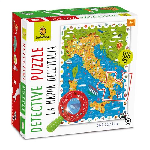 detective puzzle la mappa dell'italia